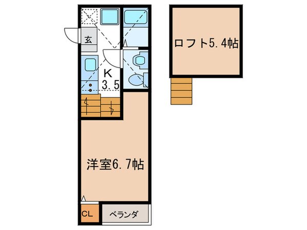 Lino holomua壱番館の物件間取画像